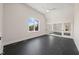 Home gym with mirrored wall and rubber flooring at 291 Riverstone Dr, Pittsboro, NC 27312