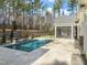 Luxury pool and patio, perfect for entertaining at 291 Riverstone Dr, Pittsboro, NC 27312