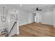 Open bonus room featuring wood floors and a ceiling fan at 2601 Mayview Rd, Raleigh, NC 27607