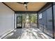 Spacious screened porch with leafy backyard view at 2601 Mayview Rd, Raleigh, NC 27607