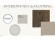 Interior selections for paint and flooring at 57 Hazelwood, Pittsboro, NC 27312