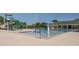 Outdoor community pool featuring a splash umbrella and slide; great for Gathering fun at 72 Hazelwood, Pittsboro, NC 27312