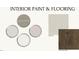 Sample interior paint colors and flooring including carpet and hardwood at 72 Hazelwood, Pittsboro, NC 27312