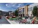 Modern building exteriors in a pedestrian-friendly community, with shops, restaurants, and green spaces at 167 Edgefield St, Pittsboro, NC 27312