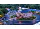 A stately courthouse illuminated at dusk surrounded by a circular street at 167 Edgefield St, Pittsboro, NC 27312