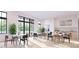 Bright cafe with large windows, modern tables and chairs, and a relaxed atmosphere at 2009 Abbeyhill Dr # 63, Raleigh, NC 27610