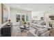 Cozy living room filled with natural light, comfortable seating, and stylish decor at 2009 Abbeyhill Dr # 63, Raleigh, NC 27610