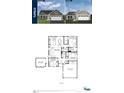 Detailed floor plan showcasing the layout of the main level at 356 N Coral Bells Way Way, Four Oaks, NC 27524