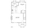 First floor floorplan featuring a living room, kitchen, mud room, dining room and half-bath at 2329 E Main St, Durham, NC 27703
