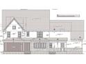 Detailed elevation plan showcasing home's structure, materials, and window placement at 102 Peddler Ml Way # 23, Pittsboro, NC 27312