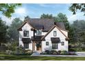 Beautiful two-story home with lush landscaping, a charming porch, and elegant architectural details at 28 Bar Code Ct, Wendell, NC 27591