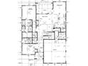 Detailed floor plan showcasing the layout of the first floor, including the bedrooms, bathrooms, and garage at 28 Bar Code Ct, Wendell, NC 27591