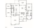 The first-floor plan features a kitchen, living, dining, study, garage, and Primary suite at 2909 Frances Marie Ln, Raleigh, NC 27603