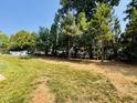 Expansive backyard featuring a lush lawn and mature trees, perfect for outdoor activities at 3102 Castlerock Dr # 2, Burlington, NC 27215