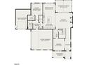 Detailed first-floor floor plan showcases the layout and dimensions of the home, including garage, kitchen, and Gathering room at 162 Gaines Trail, Pittsboro, NC 27312