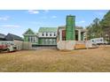 Spacious backyard featuring exposed framing and unfinished construction, showing the potential of the outdoor living space at 4812 Parker Meadow Dr, Raleigh, NC 27614