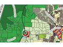 A parcel map showing surrounding land use and proximity to nearby subdivisions at 1917 New Hill Olive Chapel Rd, New Hill, NC 27562