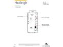 Hadleigh second floor plan with gourmet kitchen, great room, and balcony at 3010 Freewinds Way # 43, Cary, NC 27519