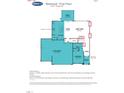 Redwood first floor plan featuring a 3-car garage, kitchen, and great room at 504 Barbour Farm Ln, Four Oaks, NC 27524