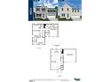 Detailed floor plan showcasing the layout of this two-story home, including bedroom and kitchen dimensions at 1581 Ivy Meadow Ln, Zebulon, NC 27597
