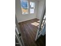 Bright office with hardwood floors and natural light from two windows at 1349 Bessie Ct, Wake Forest, NC 27587