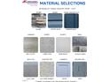 Material selections for a new home, featuring various stone, siding, flooring, tile and countertop options at 28 Decatur Dr, Fuquay Varina, NC 27526