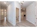 Small half bathroom with toilet and pedestal sink at 499 Glenkirk Pl # 101, Garner, NC 27529