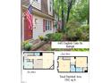 Combined first and second story floor plans with total finished area shown at 6413 English Oaks Dr, Raleigh, NC 27615