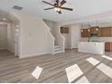 Spacious living room with hardwood floors and high ceilings at 211 Wild Turkey Way, Lillington, NC 27546