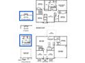 Detailed floor plan showcasing the layout of the home, including bedrooms, bathrooms, and living spaces at 31 Capeside Ct, Lillington, NC 27546