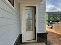 A charming front door welcomes you to this new construction home at 2408 Adrift Road, Fuquay Varina, NC 27526