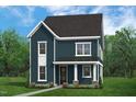 Two-story home with vertical siding, white trim, and a covered front porch at 2412 Adrift Road, Fuquay Varina, NC 27526