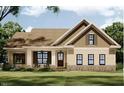 House rendering with brown roof and beige siding at 6021 Inverness Cir, Sanford, NC 27332