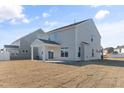 Two story home with covered back porch and fenced backyard at 1019 Gibson House Dr, Burlington, NC 27215