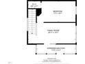 Second-floor layout featuring a bedroom, a Gathering room, and a screened balcony for outdoor enjoyment at 802 N Franklin St, Wake Forest, NC 27587