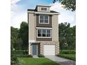 New construction home featuring a 2-car garage, craftsman style door, dormer, and neutral color palette at 2034 Fishamble St, Fuquay Varina, NC 27526