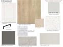 Selection of interior finishes with cabinets, hardware, hard surface flooring, countertops, and tiles at 443 Ravensworth Dr, Garner, NC 27529