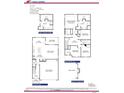 Detailed floorplan showcasing the layout of the home, including bedrooms, bathrooms, and living spaces at 320 Bishop Ln, Sanford, NC 27330