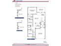 A detailed floor plan showcases the layout with dimensions and room names for this Adams Home at 214 Drayton Hall Ln, Sanford, NC 27330