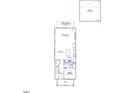 Layout of the main floor featuring a Gathering room, kitchen, guest bedroom, and garage at 707 Georgias Landing Pkwy # 105, Raleigh, NC 27603