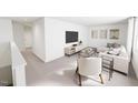 Spacious living room with large TV and comfortable seating area at 3929 Willow Gate Way, Raleigh, NC 27604