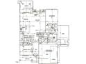 Detailed floor plan showcasing the layout of the home's two bedrooms and the kitchen at 5124 Grist Stone Way, Youngsville, NC 27596