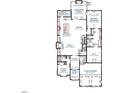 Layout of the second floor displaying bedroom sizes, bathroom locations, and room dimensions at 1306 Lennox Pl, Raleigh, NC 27612