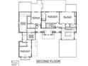 Second floor plan featuring bedrooms, recreational room, study niche, storage and laundry at 216 Dartmouth Rd, Raleigh, NC 27609