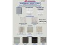 Material selections featuring cabinets, countertops, flooring, exterior options, and wall color samples at 60 Falls Of The Cape Dr, Lillington, NC 27546