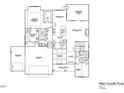 First floor plan featuring an office, dining, kitchen, Primary, and 3-car garage at 4332 Coldwater Springs Dr, Raleigh, NC 27616