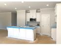 Spacious kitchen with white cabinets and an island at 7315 Twin Pines Rd, Spring Hope, NC 27882