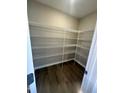 Spacious walk-in pantry with wire shelving for ample storage and organization at 200 Rawhide Dr, Louisburg, NC 27549