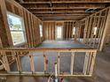 Unfinished living room with framing, electrical, and flooring at 178 Vili Dr, Broadway, NC 27505