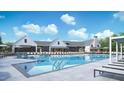Resort-style community pool, perfect for relaxation and recreation with ample seating and lounging areas at 2229 Abbeyhill Dr # 123, Raleigh, NC 27610